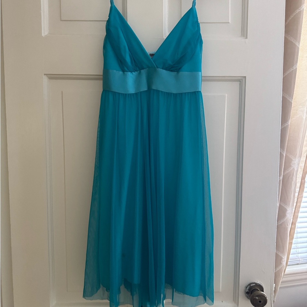 Necessary Objects Turquoise Sleeveless Dress